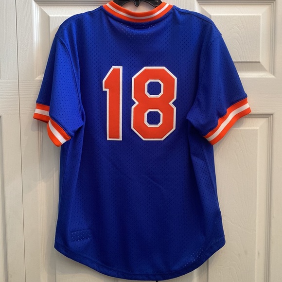 Mitchell & Ness New York Mets Jersey Number 18 (Darryl Strawberry) - Picture 2 of 3